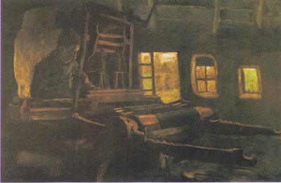 Weaver in a Room with Three Narrow Windows by Vincent van Gogh